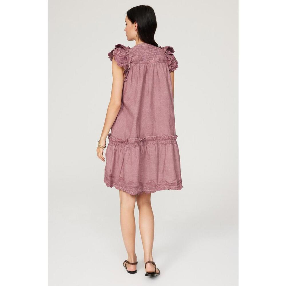 Sea New York Pink Cotton Heidi Tunic Dress Size XS with Small Stains - Picture 2 of 7